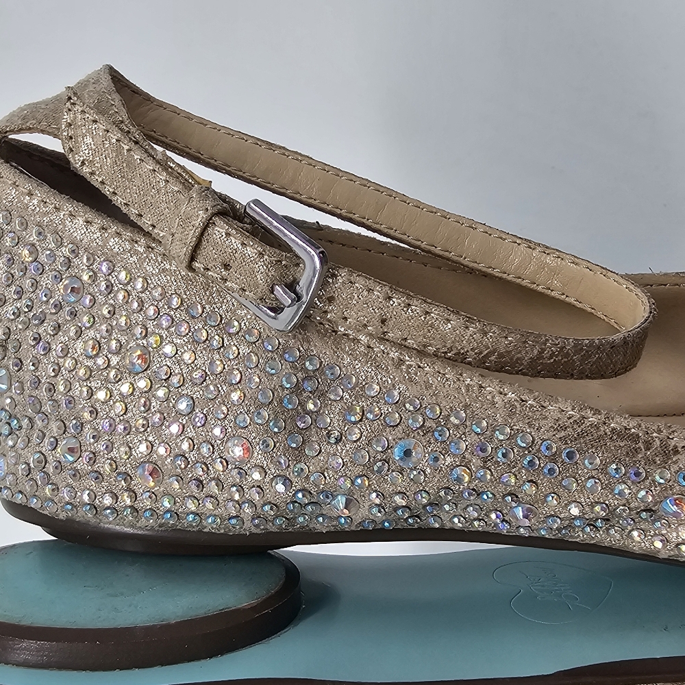 Betsey Johnso SB Joy Bling Weddin Prom Ballet Flats 6.5 - Picture 8 of 14